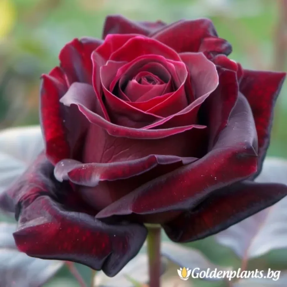 Роза, сорт Вечерен Пламък, с гол корен